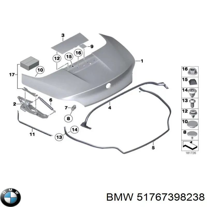  BMW 51767398238 ціна, від 25.33 USD