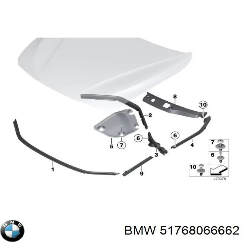  BMW 51768066662 ціна, від 29.97 USD