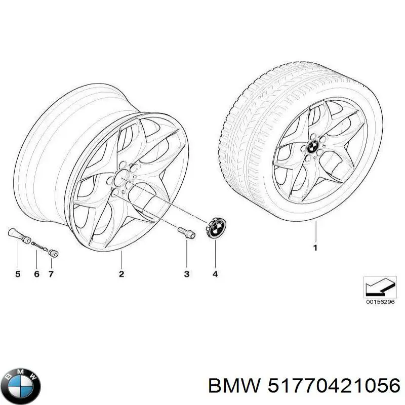 51770421056 BMW Розширювач крила, комплект 4 шт