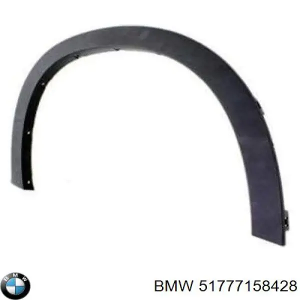 Молдинг арки крила переднього, правий на BMW X5 (E70)