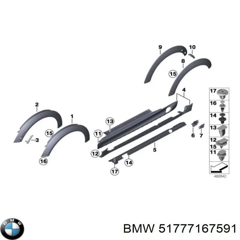  BMW 51777167591 ціна, від 62.50 USD