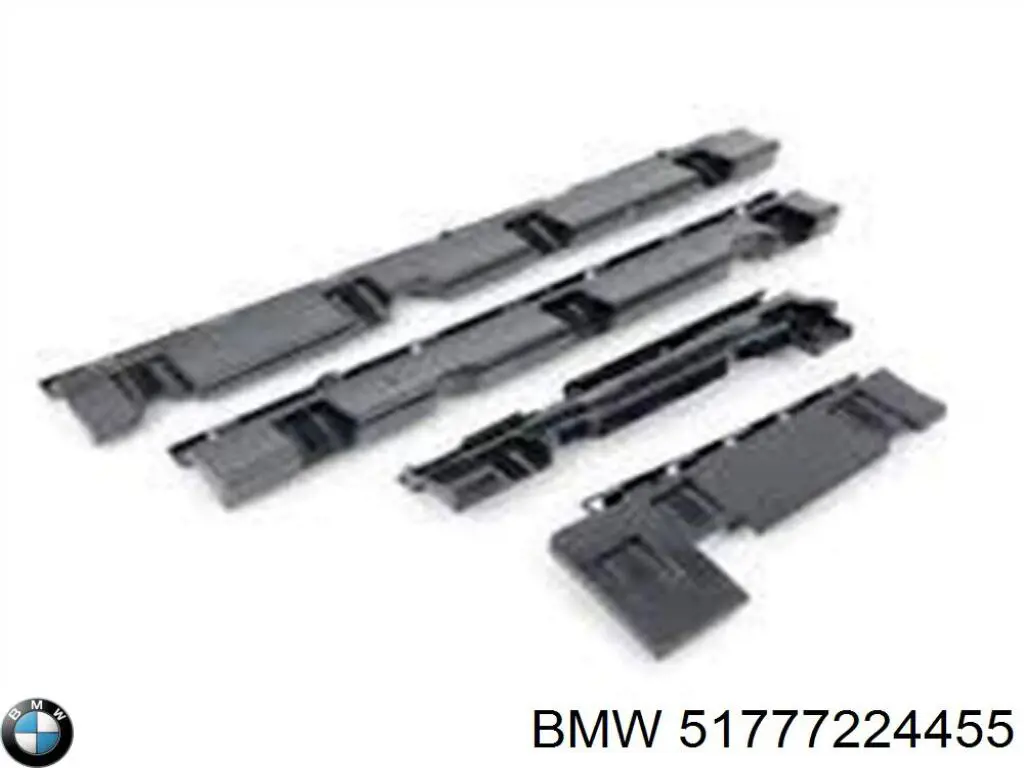Кронштейн зовнішньої накладки лівого порога BMW 51777224455 ціна, від 12.71 USD