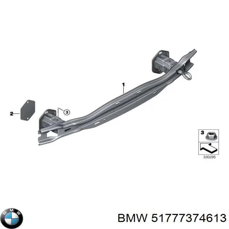 Накладка зовнішня (молдинг) порога, лівий 51777374613 BMW