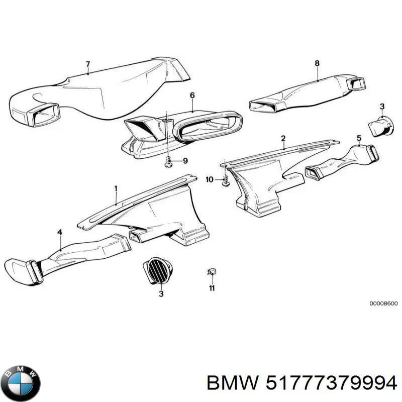  BMW 51777379994 ціна, від 126.69 USD
