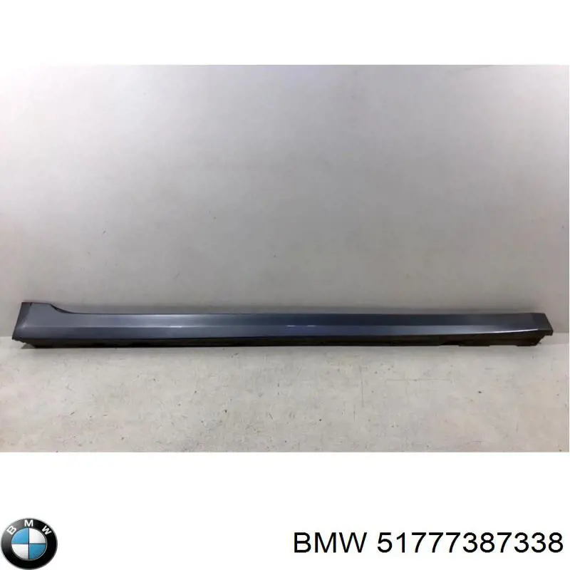 Накладка зовнішня (молдинг) порога, правий BMW 51777387338 ціна, від 27.69 USD