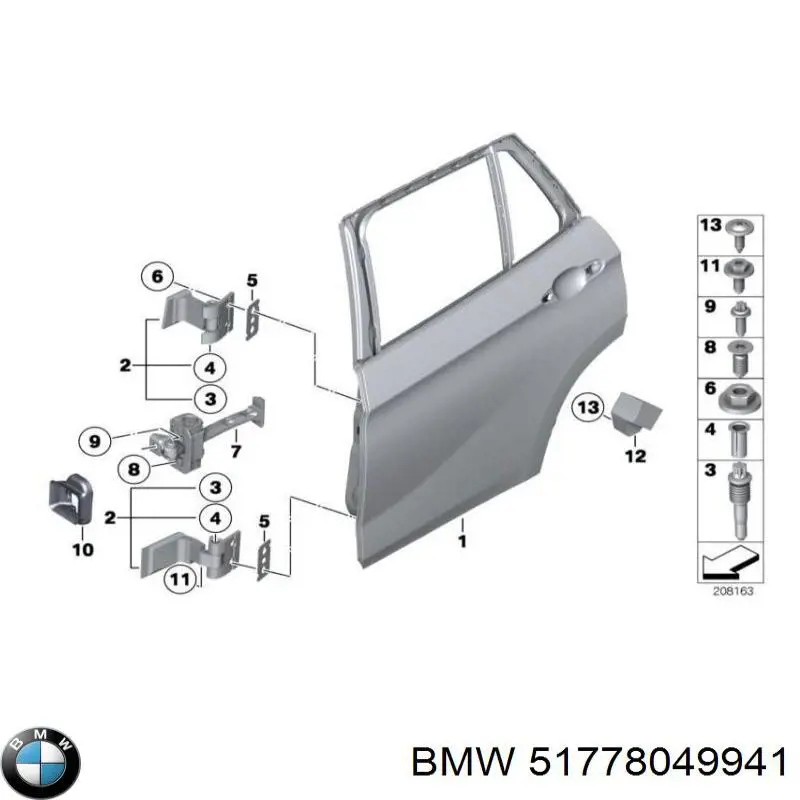 Купити 51778049941 BMW Молдинг арки колеса заднього, лівий