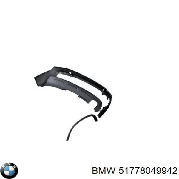 Молдинг задньої арки крила, правий BMW 51778049942 ціна, від 89.39 USD