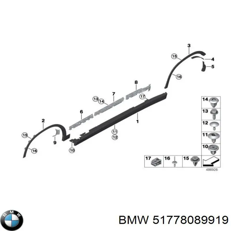  BMW 51778089919 ціна, від 96.94 USD