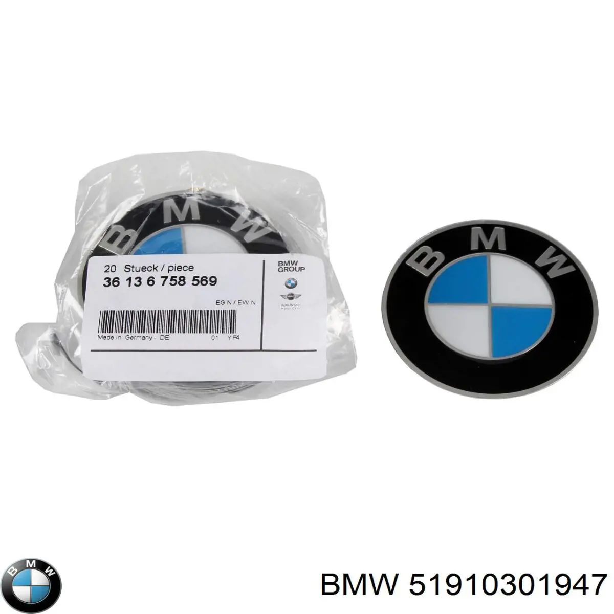 Підфарбовувач (олівець) 51910301947 BMW