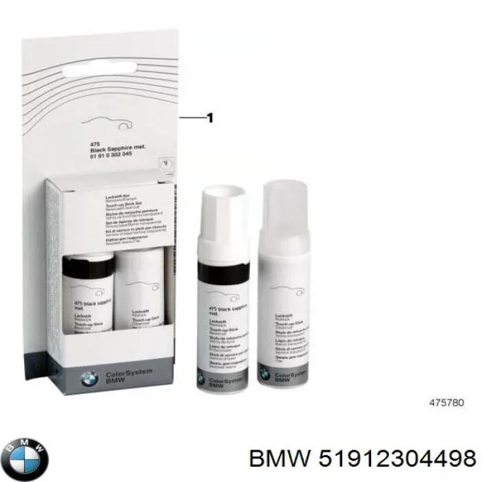 51912304498 BMW Підфарбовувач (олівець)
