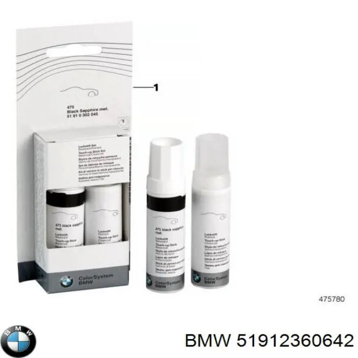 51912360642 BMW Підфарбовувач (олівець)