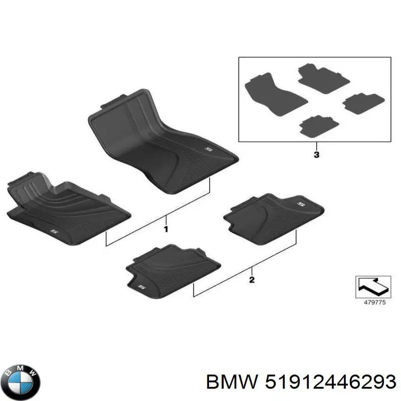  BMW 51912446293 ціна, від 29.72 USD