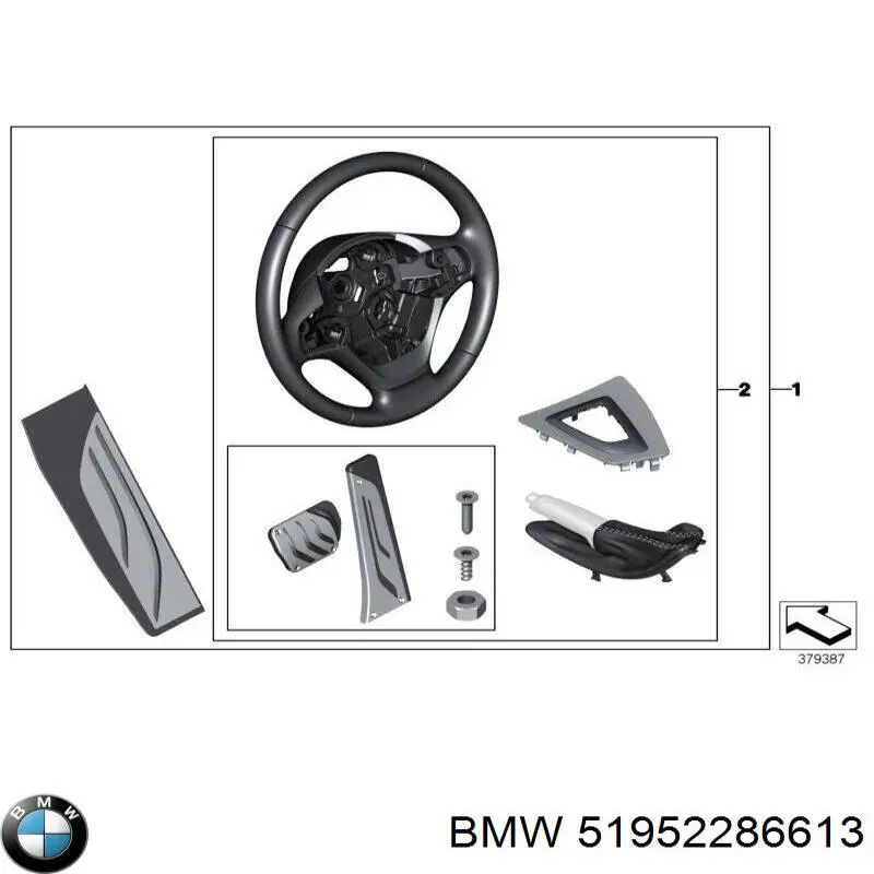  BMW 51952286613 ціна, від 444.94 USD