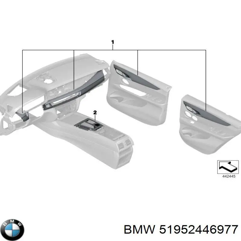  BMW 51952446977 ціна, від 1981.16 USD