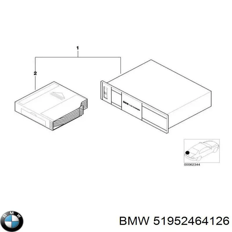  BMW 51952464126 ціна, від 570.98 USD