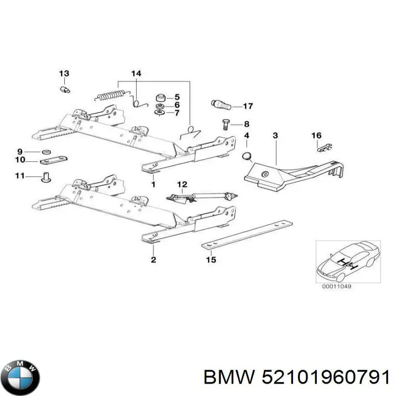 Купити 52101960791 BMW 