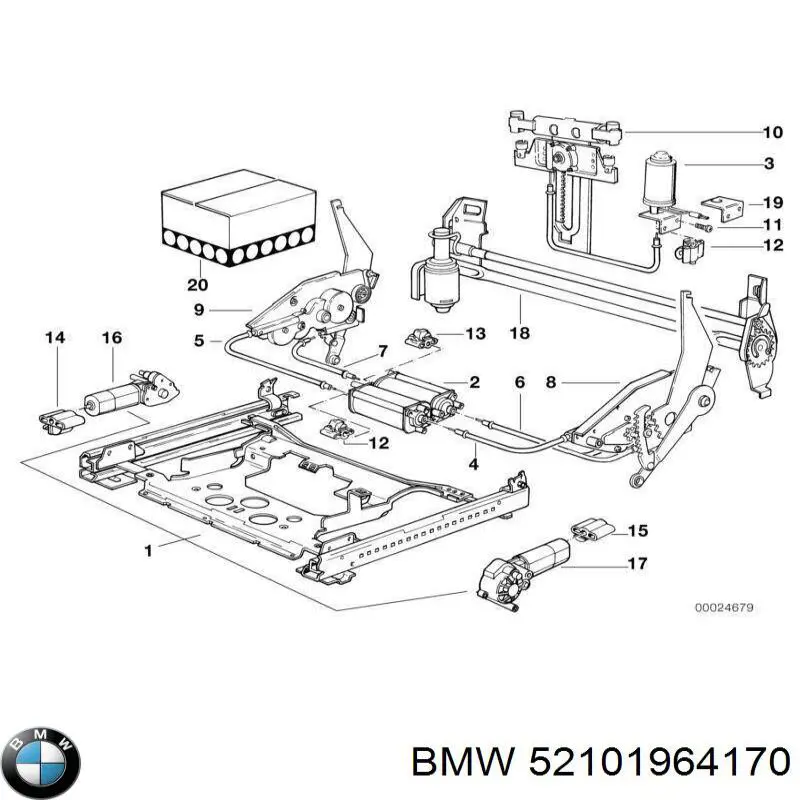  BMW 52101964170 ціна, від 44.71 USD