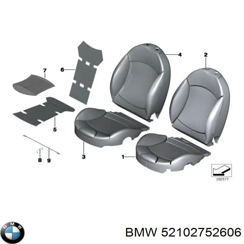  BMW 52102752606 ціна, від 226.86 USD