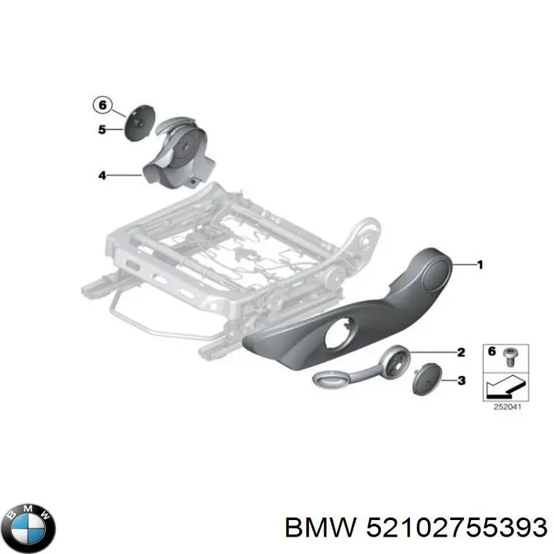  BMW 52102755393 ціна, від 124.02 USD