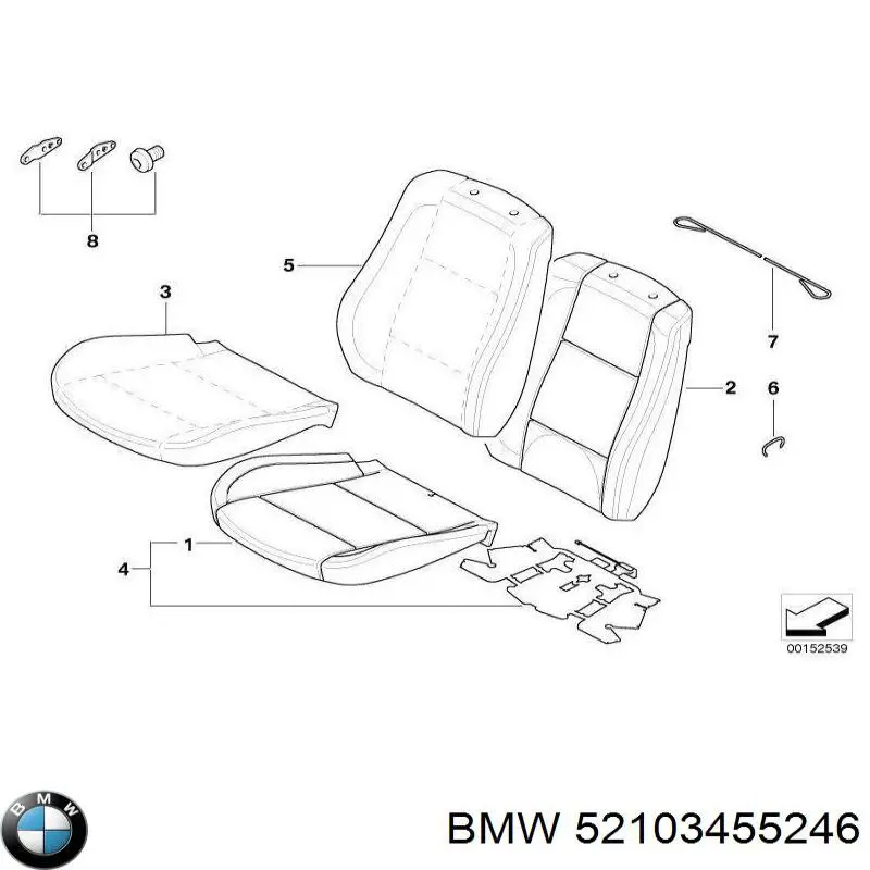  BMW 52103455246 ціна, від 800.79 USD