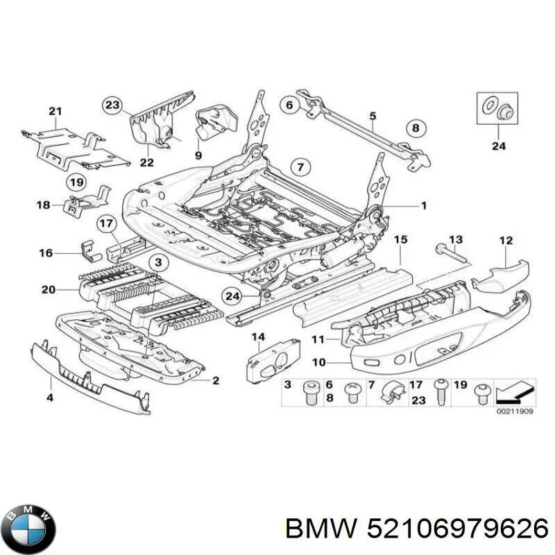  BMW 52106979626 ціна, від 44.36 USD