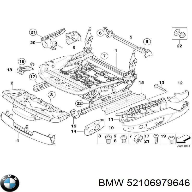  BMW 52106979646 ціна, від 19.69 USD