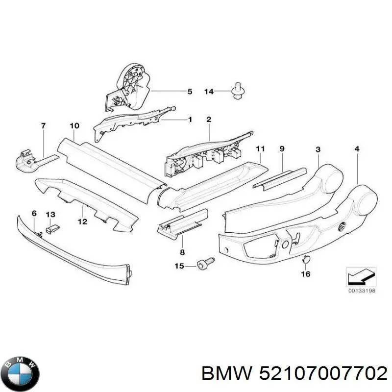  BMW 52107007702 ціна, від 15.20 USD