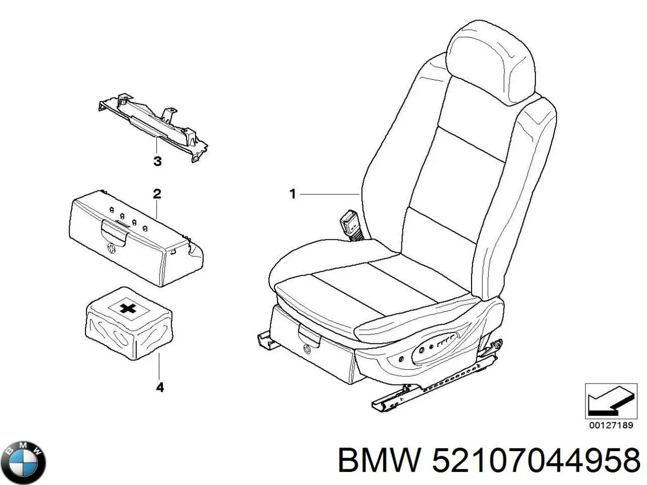  BMW 52107044958 ціна, від 19.00 USD
