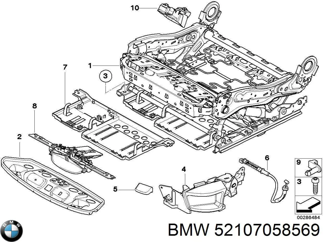 Купити 52107058569 BMW 