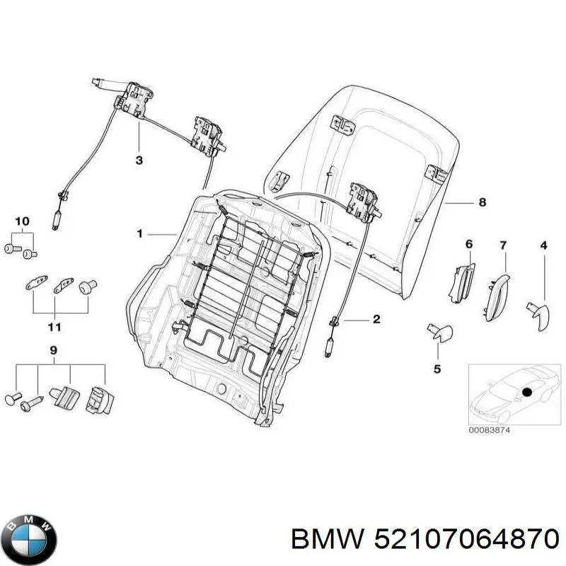  BMW 52107064870 ціна, від 23.98 USD