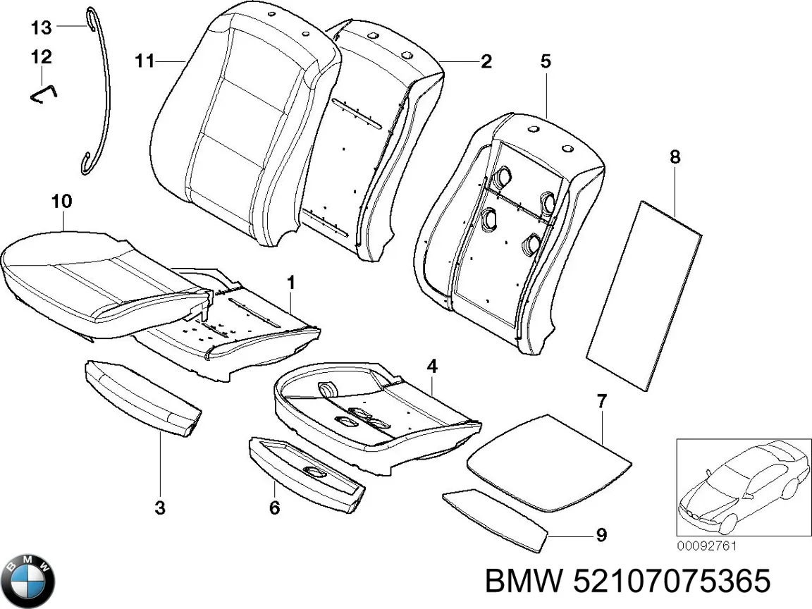  BMW 52107075365 ціна, від 294.76 USD