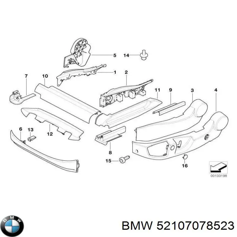 BMW 52107078523 ціна, від 66.56 USD