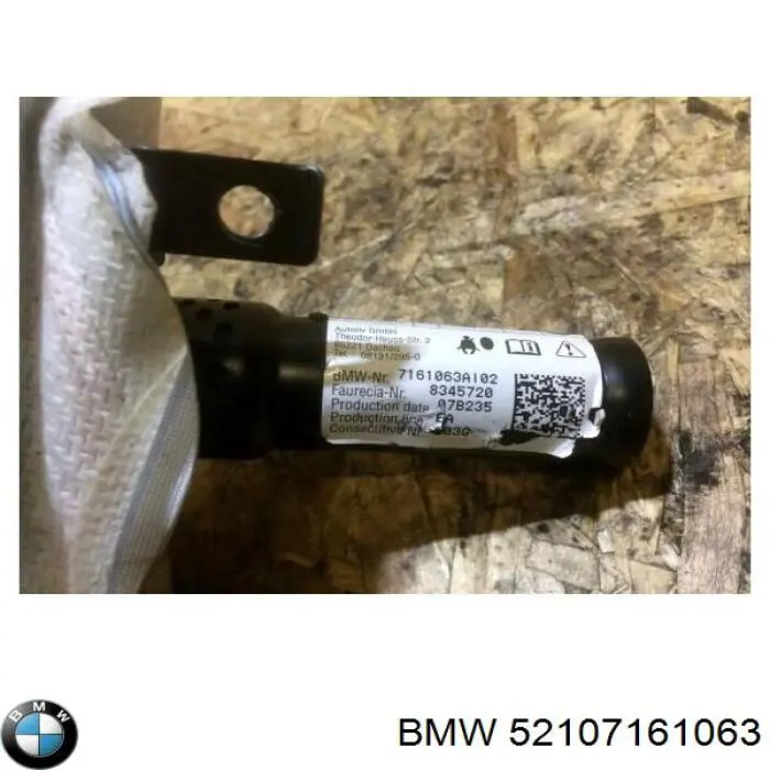 Подушка Айрбег спинки сидіння лівого на BMW X6 (E71)