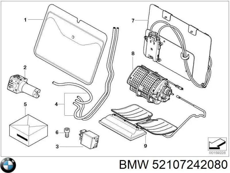  BMW 52107242080 ціна, від 37.78 USD