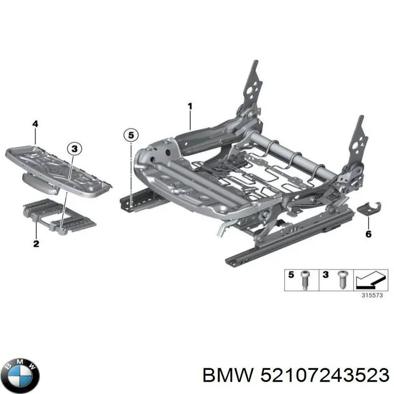  BMW 52107243523 ціна, від 654.29 USD