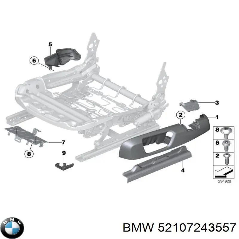  BMW 52107243557 ціна, від 7.98 USD