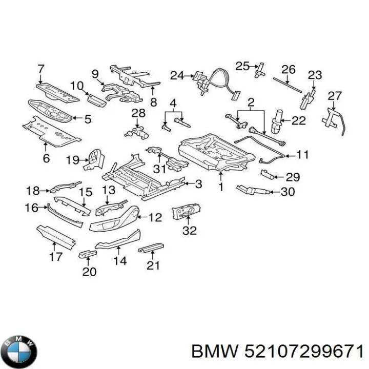  BMW 52107424507 ціна, від 50.67 USD
