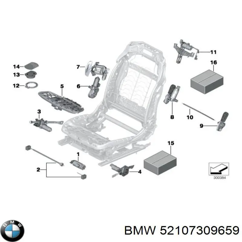  BMW 52107309659 ціна, від 386.03 USD