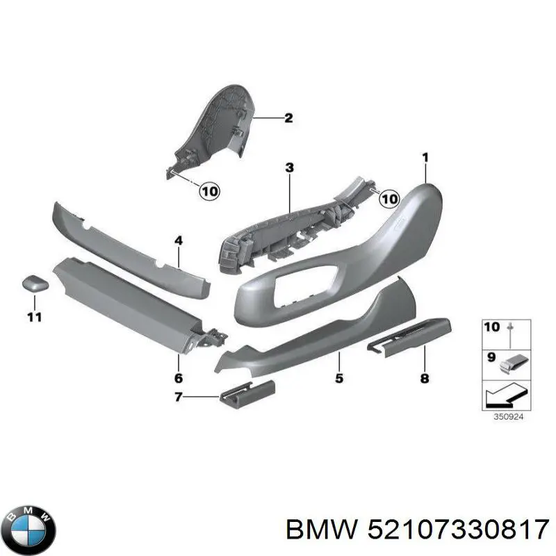  BMW 52107330817 ціна, від 93.39 USD