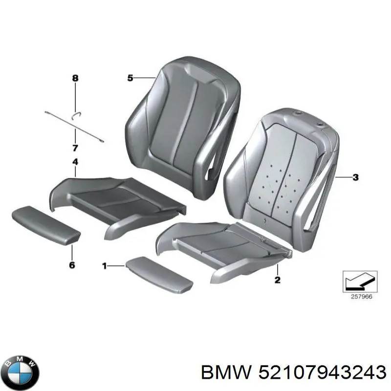  BMW 52107943243 ціна, від 770.41 USD
