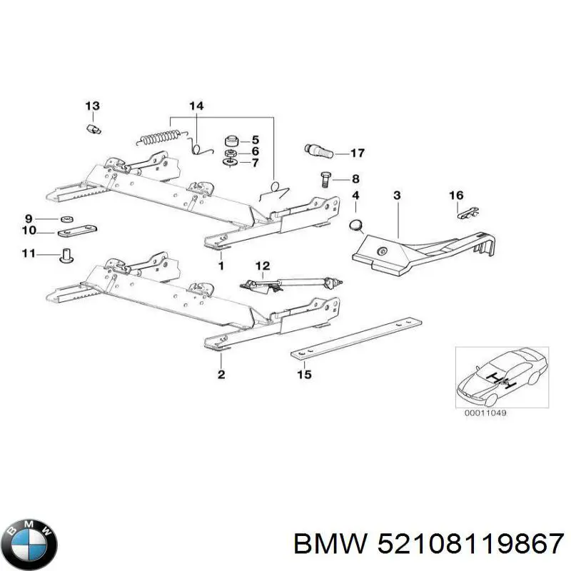 Купити 52108119867 BMW Пробка піддона двигуна
