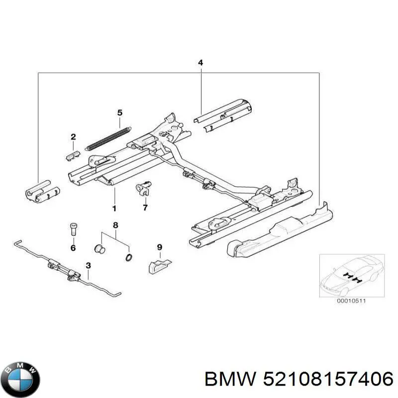 Купити 52108157406 BMW 