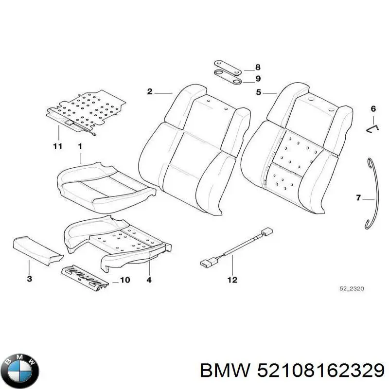 Купити 52108162329 BMW 