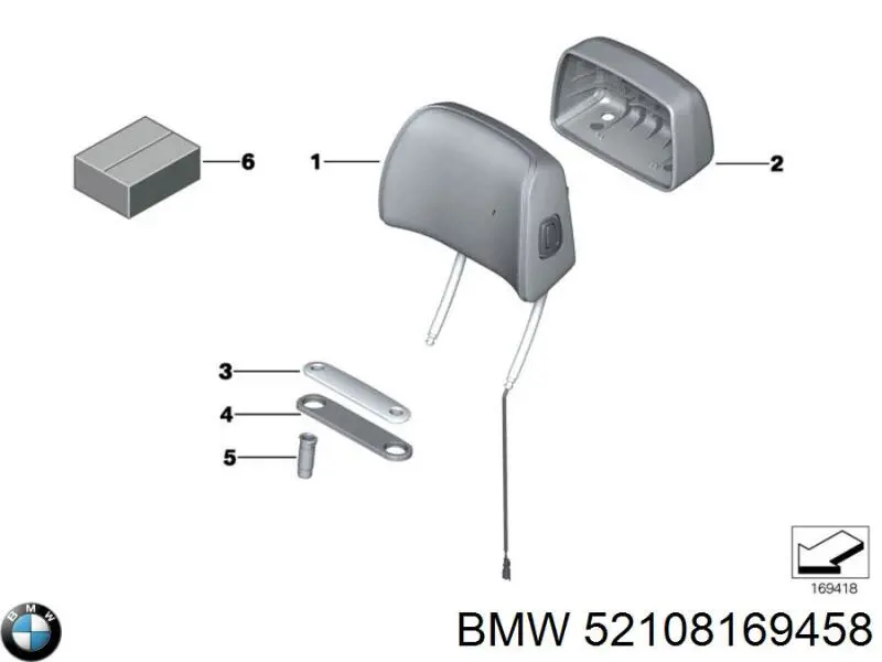Купити 52108169458 BMW Кронштейн переднього номерного знака