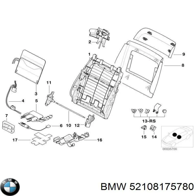  BMW 52108175780 ціна, від 668.35 USD