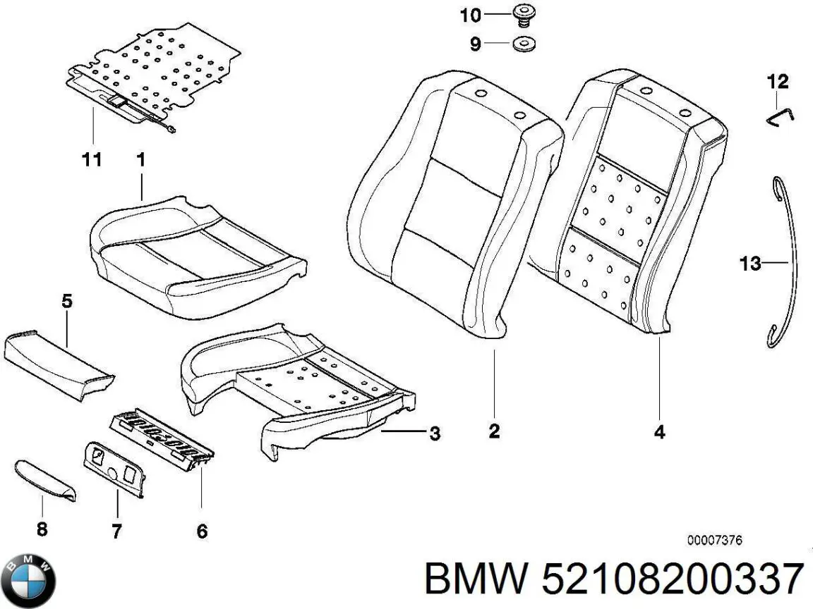  BMW 52108200337 ціна, від 20.20 USD