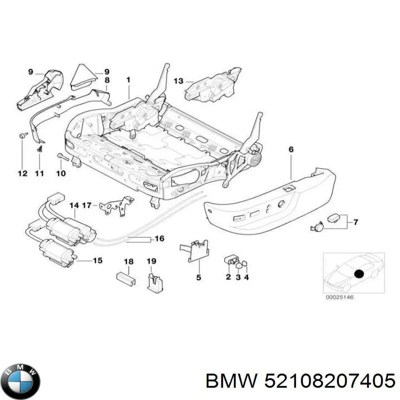 BMW 52108207405 ціна, від 13.63 USD