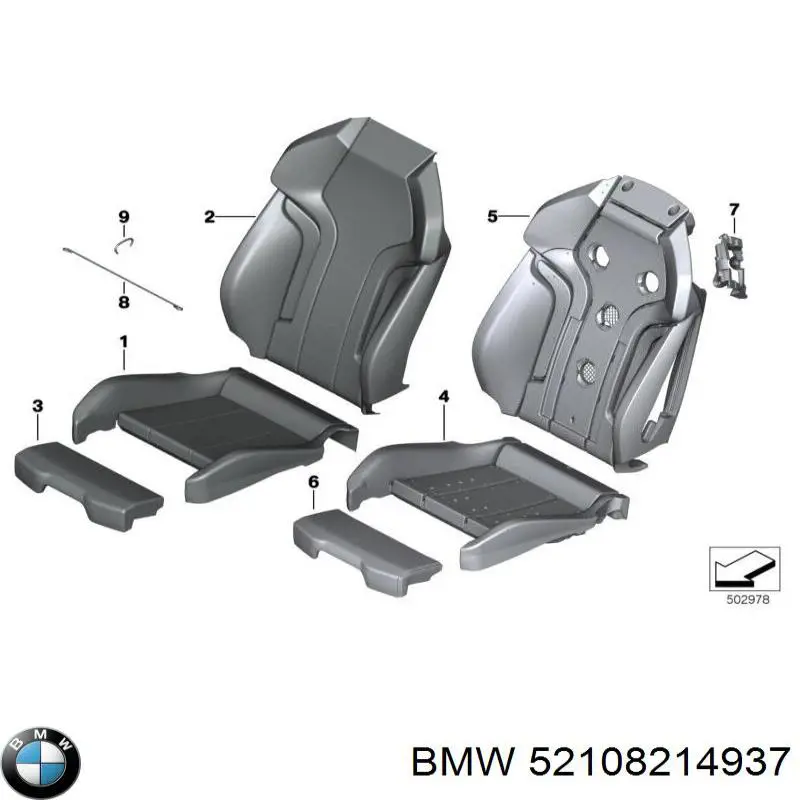  BMW 52108214937 ціна, від 170.24 USD