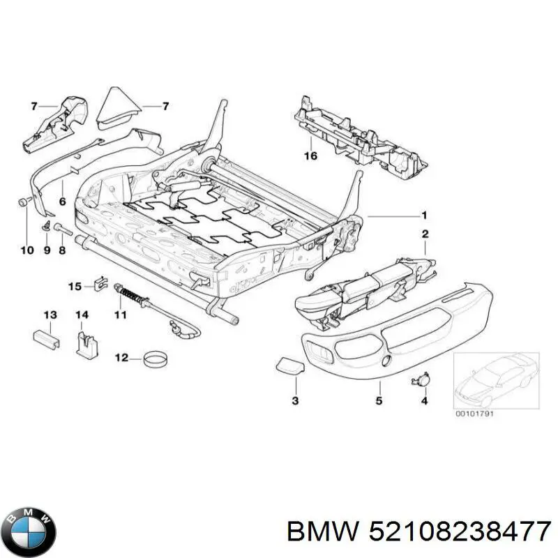 Купити 52107058018 BMW 