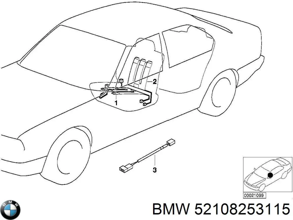  BMW 52108253115 ціна, від 169.43 USD